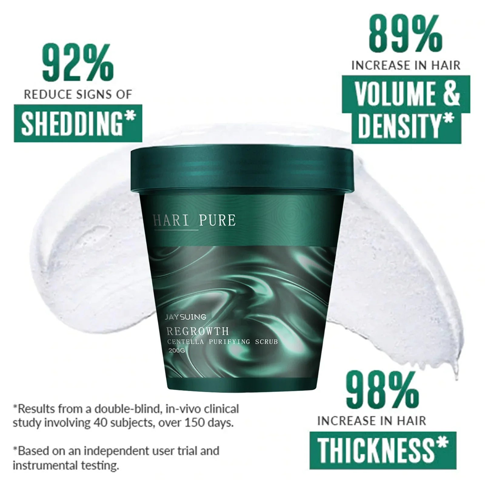 Centella Exfoliating Scrub for Hair Oil Control Deep Cleansing Dandruff Removal Repair Damaged Hair Scalp Massage Scrub Cream