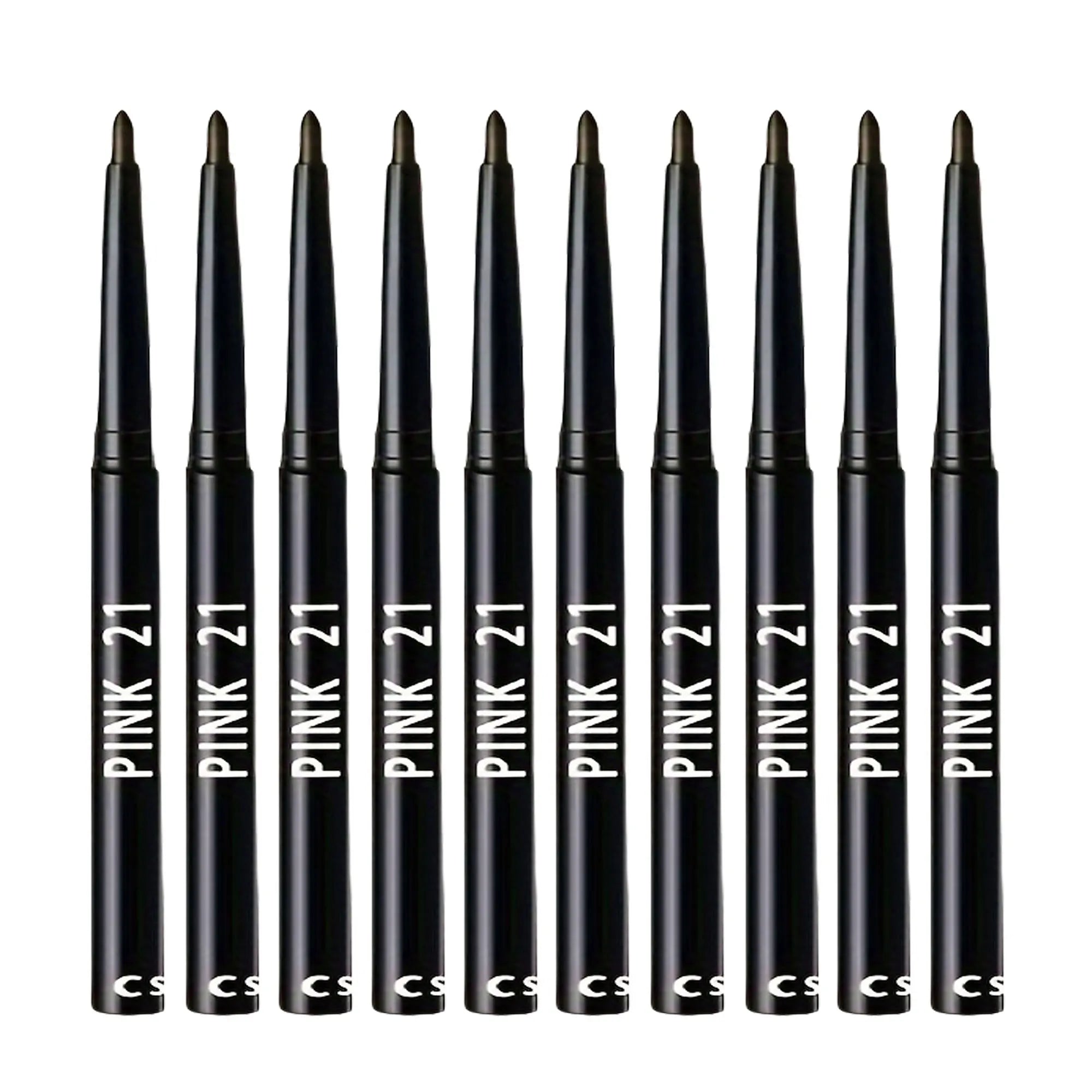 10Pcs Long-Lasting Black Eyeliner Pencils -Waterproof, Sweatproof and Smudge-Proof with Easy Twist Eyeliner Pencils