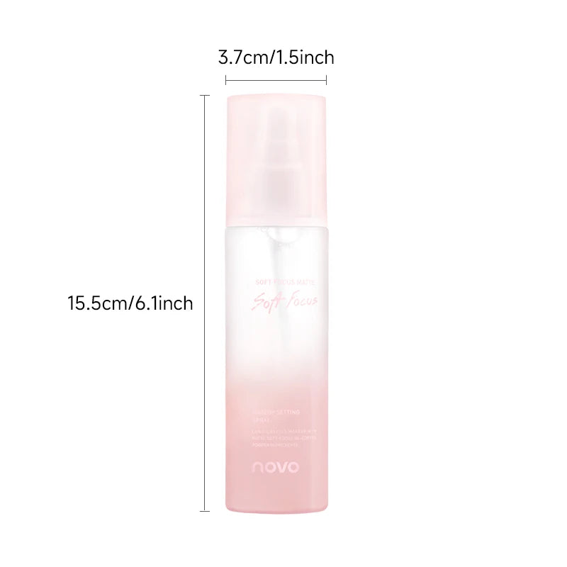 Long-Lasting Makeup Setting Spray With Hyaluronic Acid, Moisturizing Oil Control, Smudge & Transfer Resistant, Quick-Dry