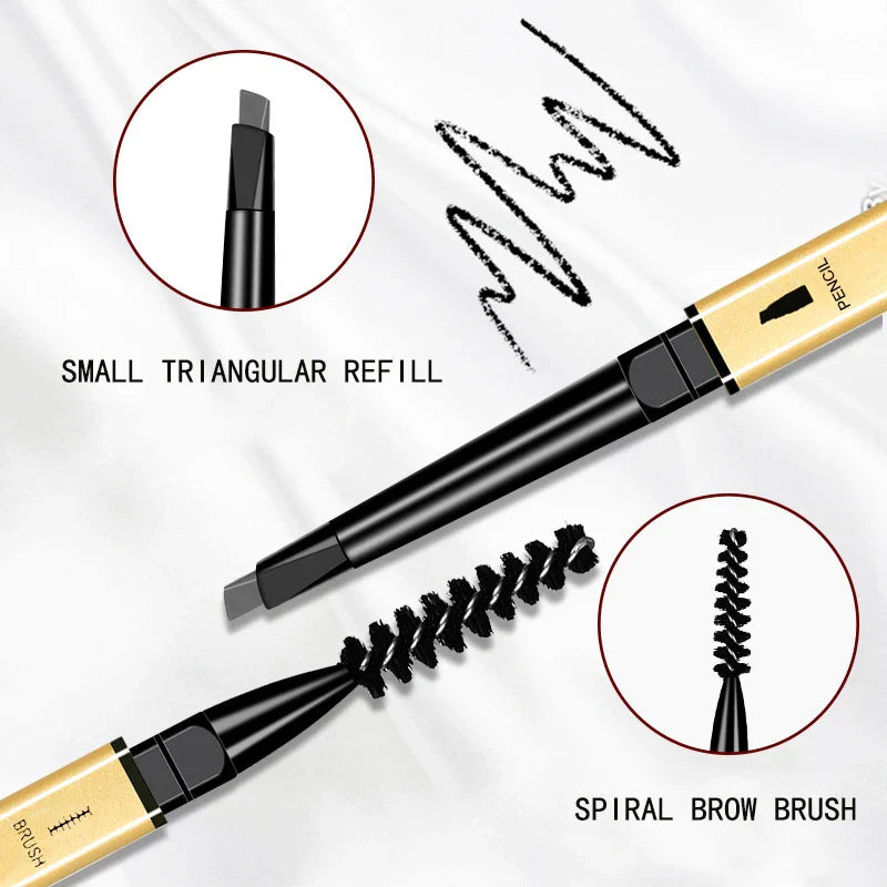 Dual-Ended Waterproof Eyebrow Pencil – Precise, Long-Lasting & Smudge-Proof Brow Makeup