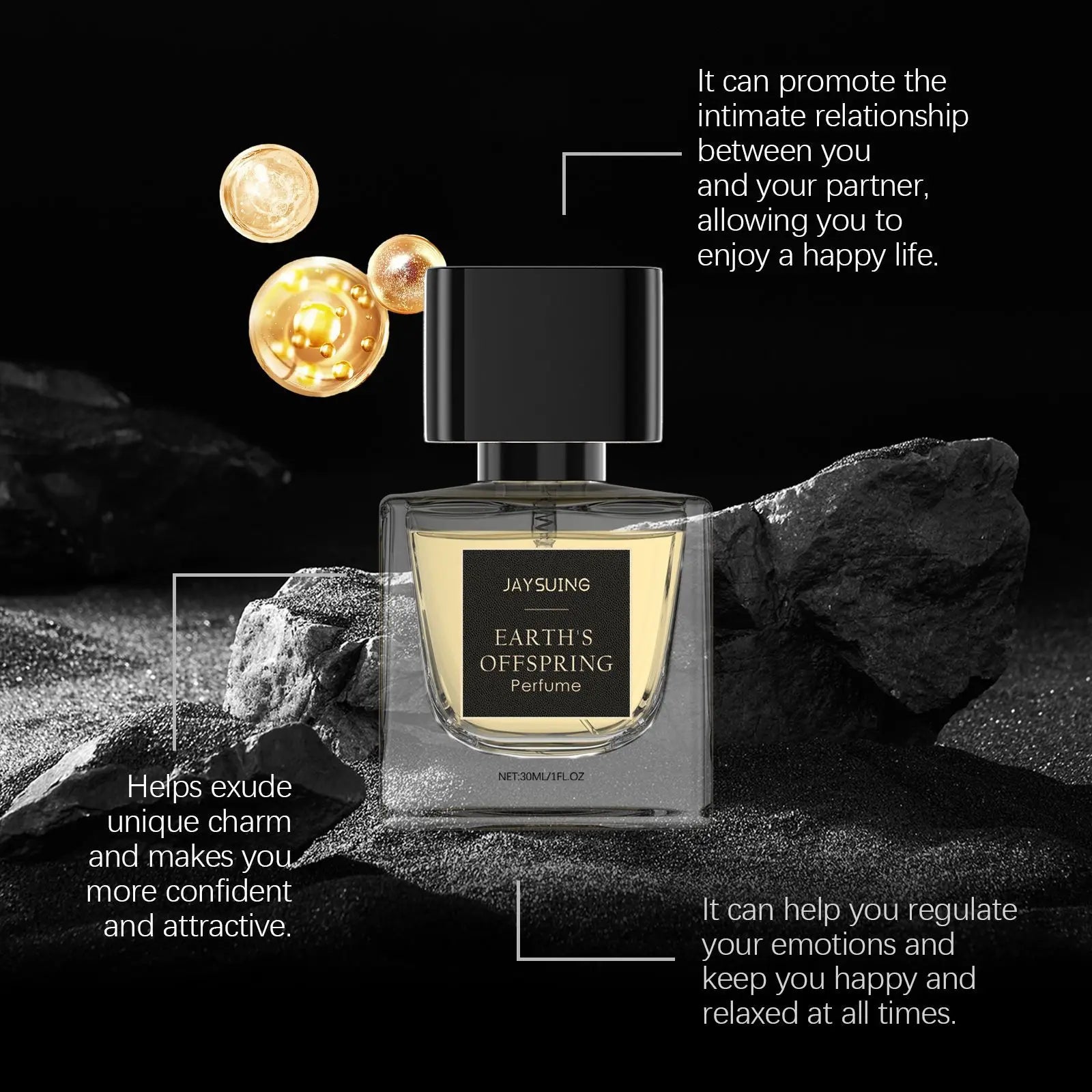 Jaysuing 30ml Men Charming Daily Perfume Refreshing Gentleman Scent Long-Lasting Fragrance Boosts Confidence Body Spray
