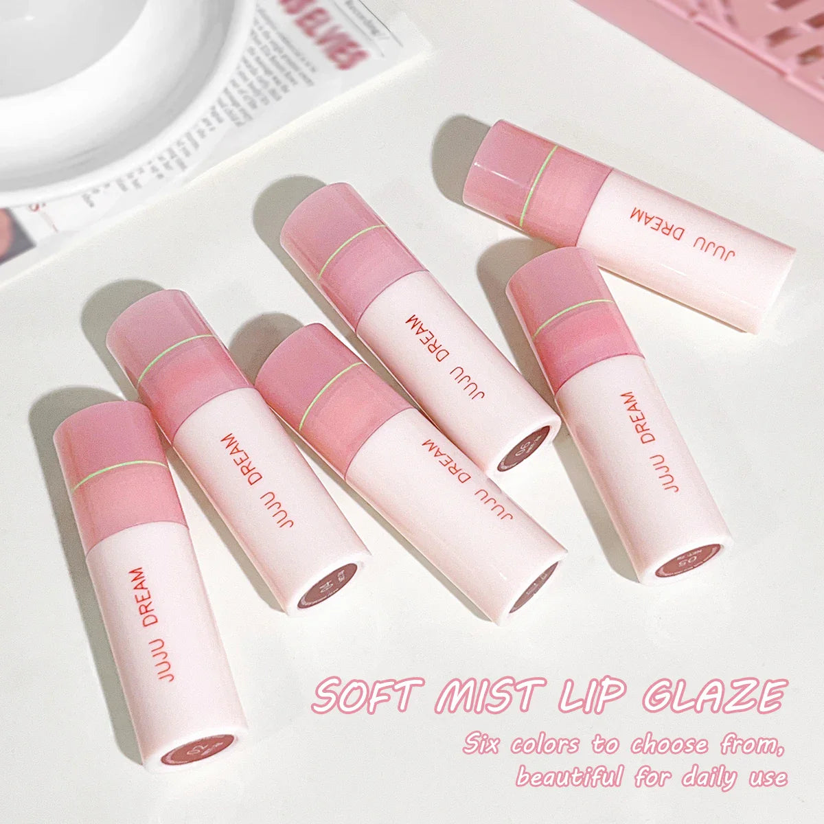 Airy Matte Velvet Lipstick Set Makeup – 6 Rich Shades, Smudge-Proof & Long-Lasting