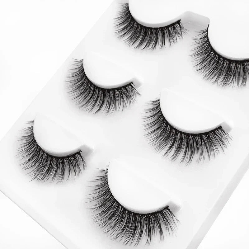 SHIDISHANGPIN 3 pairs 29 styles 3D Faux Mink Hair Soft False Eyelashes Fluffy Wispy Thick Lashes Handmade Lash Eye Makeup Tools