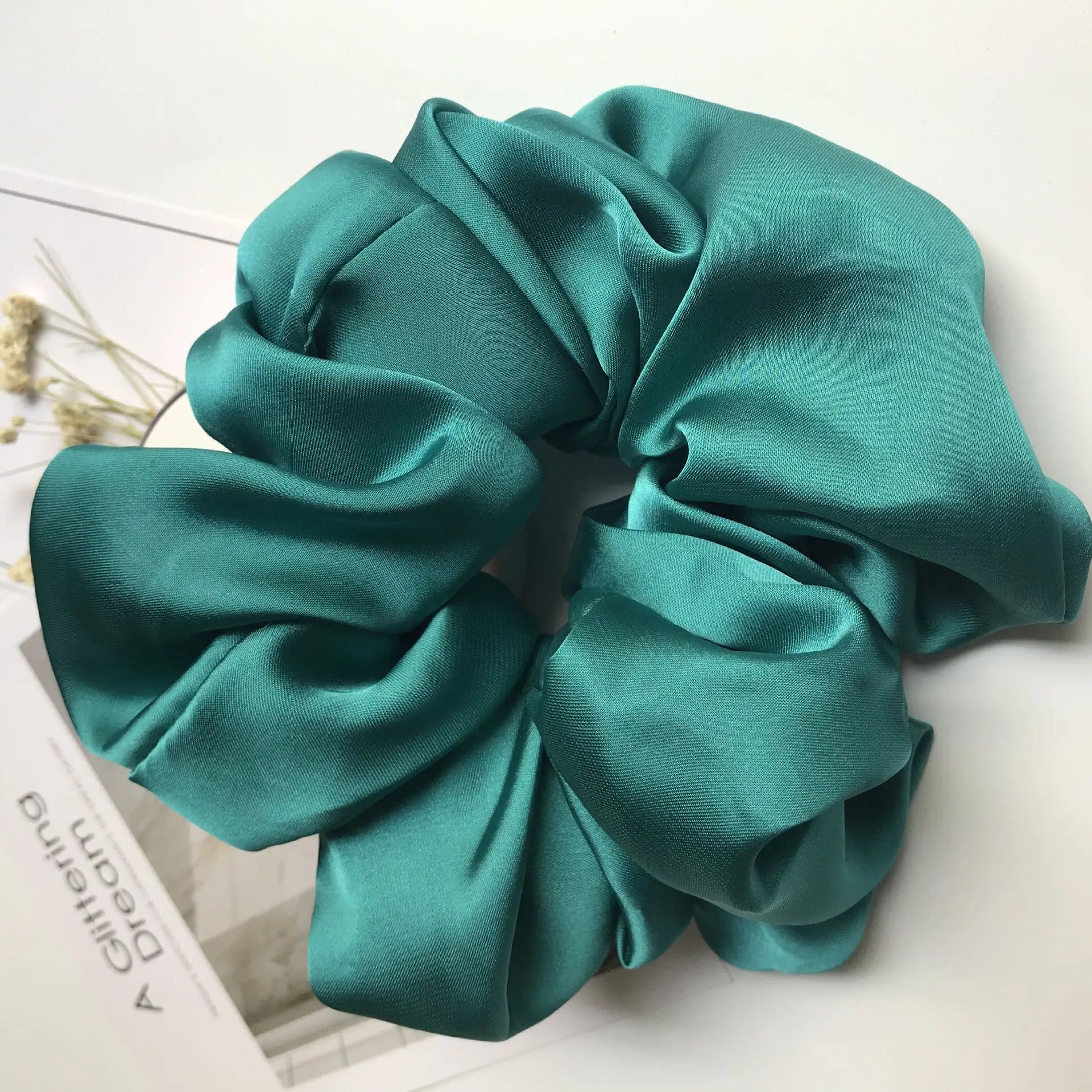 Oversized Scrunchies Big Rubber Hair Ties Elastic Hair Bands Girs Ponytail Holder Smooth Satin Scrunchie Women Hair Accessories