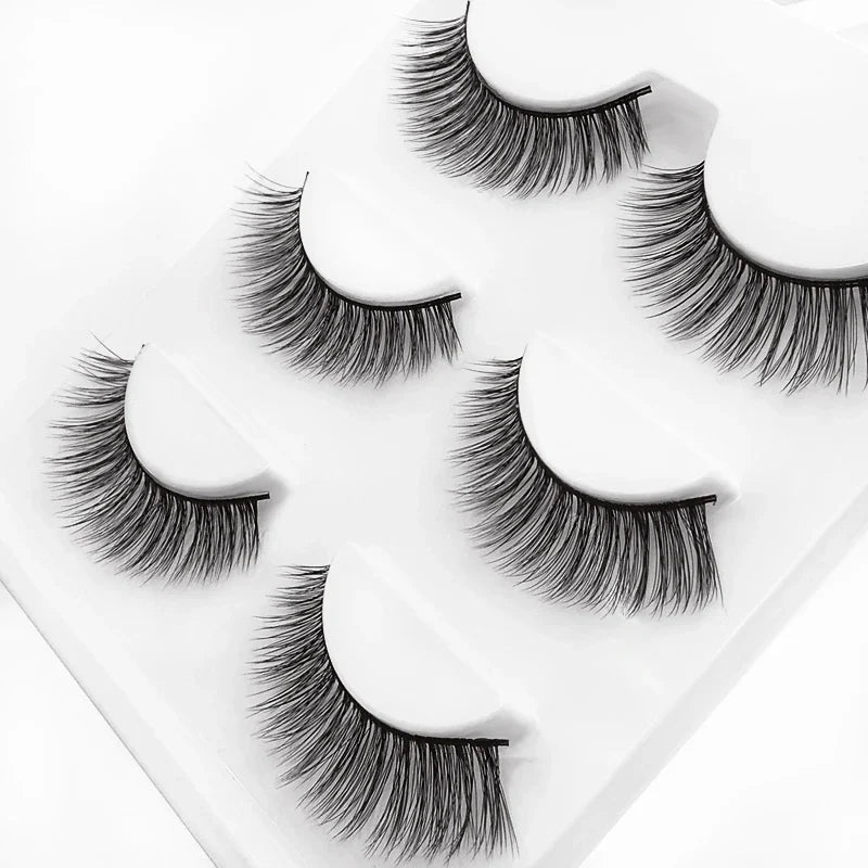 SHIDISHANGPIN 3 pairs 29 styles 3D Faux Mink Hair Soft False Eyelashes Fluffy Wispy Thick Lashes Handmade Lash Eye Makeup Tools