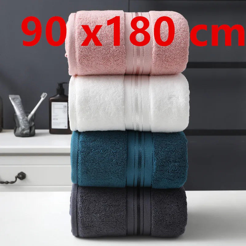 90X180 cm 100% Egyptian cotton Large bath towels and face towels are super absorbent, super soft travel and sports towels