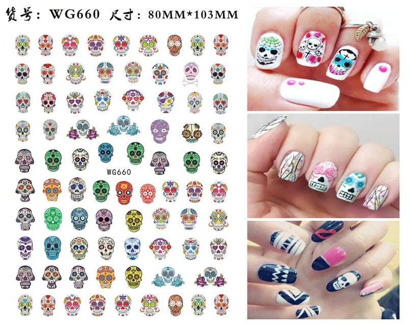 Nail Sticker Snake Dragon Butterfly Black Multicolor Decals Nail Art Tattoo Slider Water Transfer Letter Nails Art Decoration
