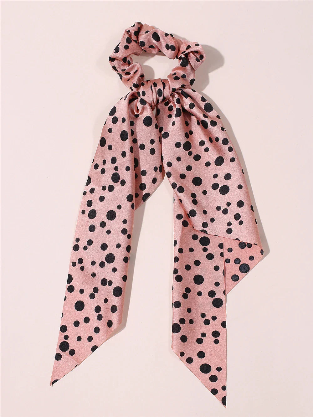 New Fashion Print Bow Scrunchies Hair Ribbon For Women Elastic Hair Band Girls Horsetail Hair Ties Hair Accessories