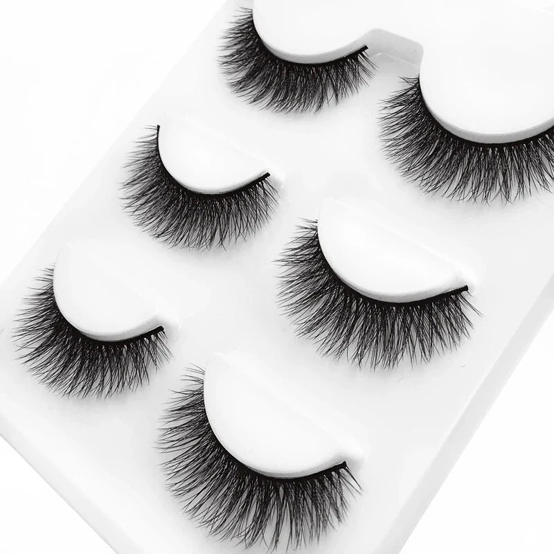 SHIDISHANGPIN 3 pairs 29 styles 3D Faux Mink Hair Soft False Eyelashes Fluffy Wispy Thick Lashes Handmade Lash Eye Makeup Tools