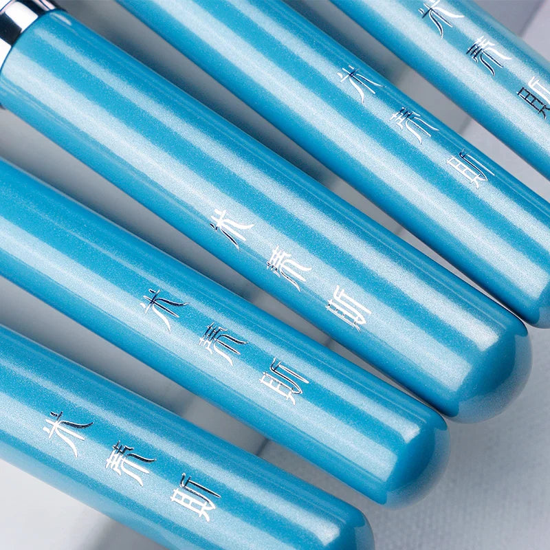 MyDestiny Blue Iris 13pcs Makeup Brush Set&Kit Super Soft Fiber High Quality Face&Eye Foundation Eyeshadow Powder Brush