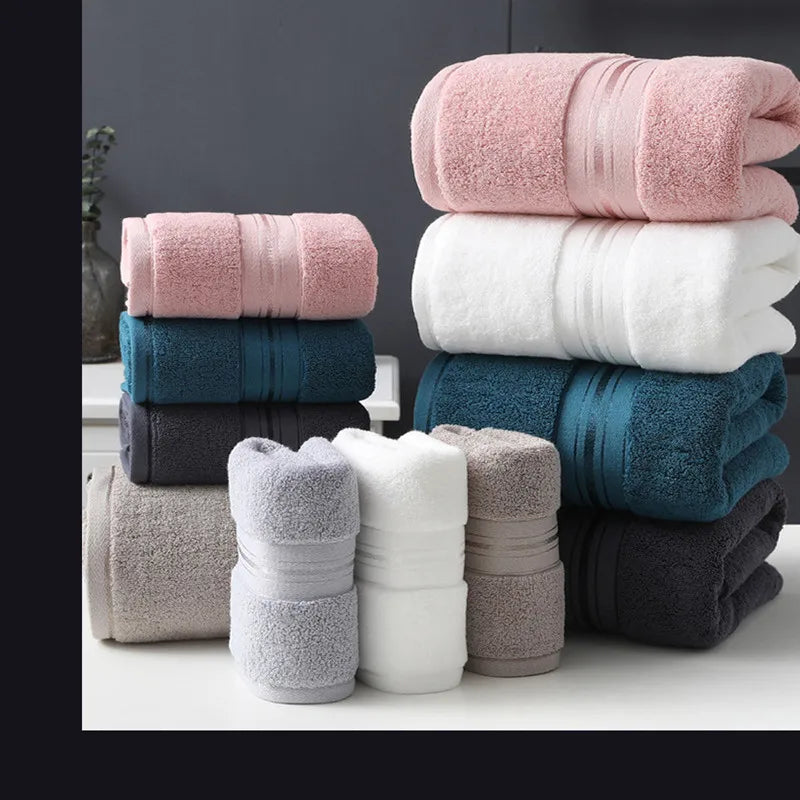 90X180 cm 100% Egyptian cotton Large bath towels and face towels are super absorbent, super soft travel and sports towels