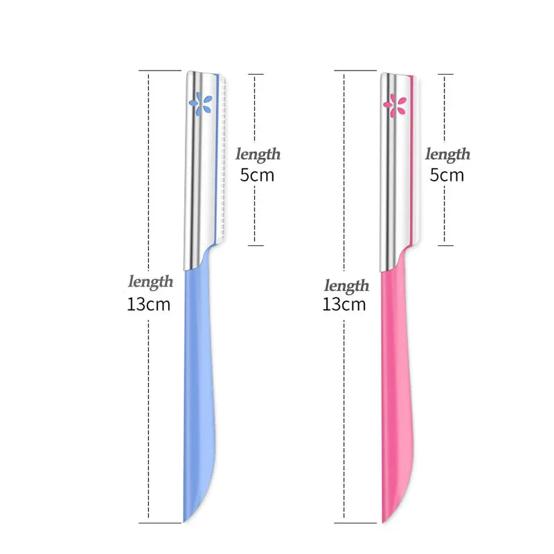 3/5pcs Eyebrow Epilator Sets for Women Makeup Beauty Eyebrows Hair Removal Styling Tool Steel Blade Facial Sourcil Razor Trimmer