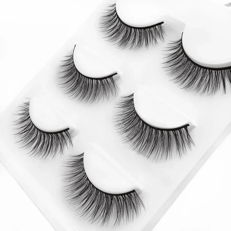 SHIDISHANGPIN 3 pairs 29 styles 3D Faux Mink Hair Soft False Eyelashes Fluffy Wispy Thick Lashes Handmade Lash Eye Makeup Tools