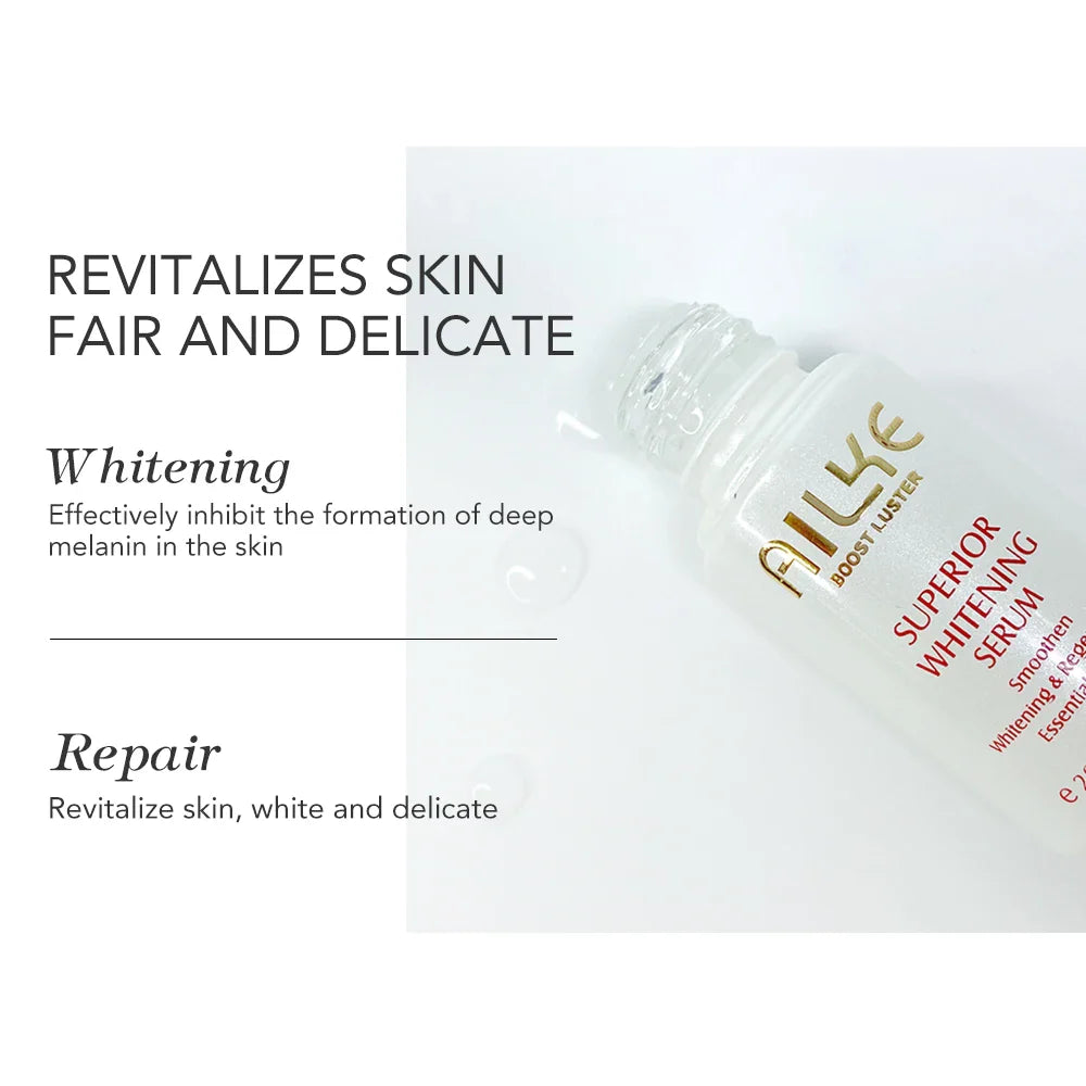 AILKE Whitening Face Cream, Reduce Dark Spots, Wrinkles, Melanin, Even Skin Tone, With Collagen, Glutathione, for All Skin Types