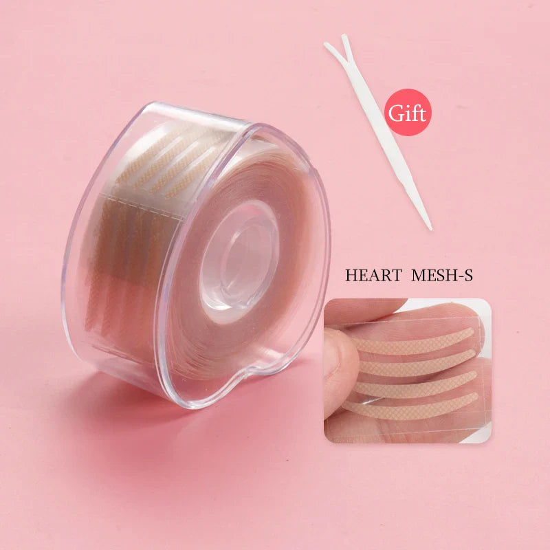600Pcs/Box Big Eyelid Tape Sticker Double Fold Self Adhesive Eyelid Tape Stickers S/L Makeup Clear Beige Invisible Tool