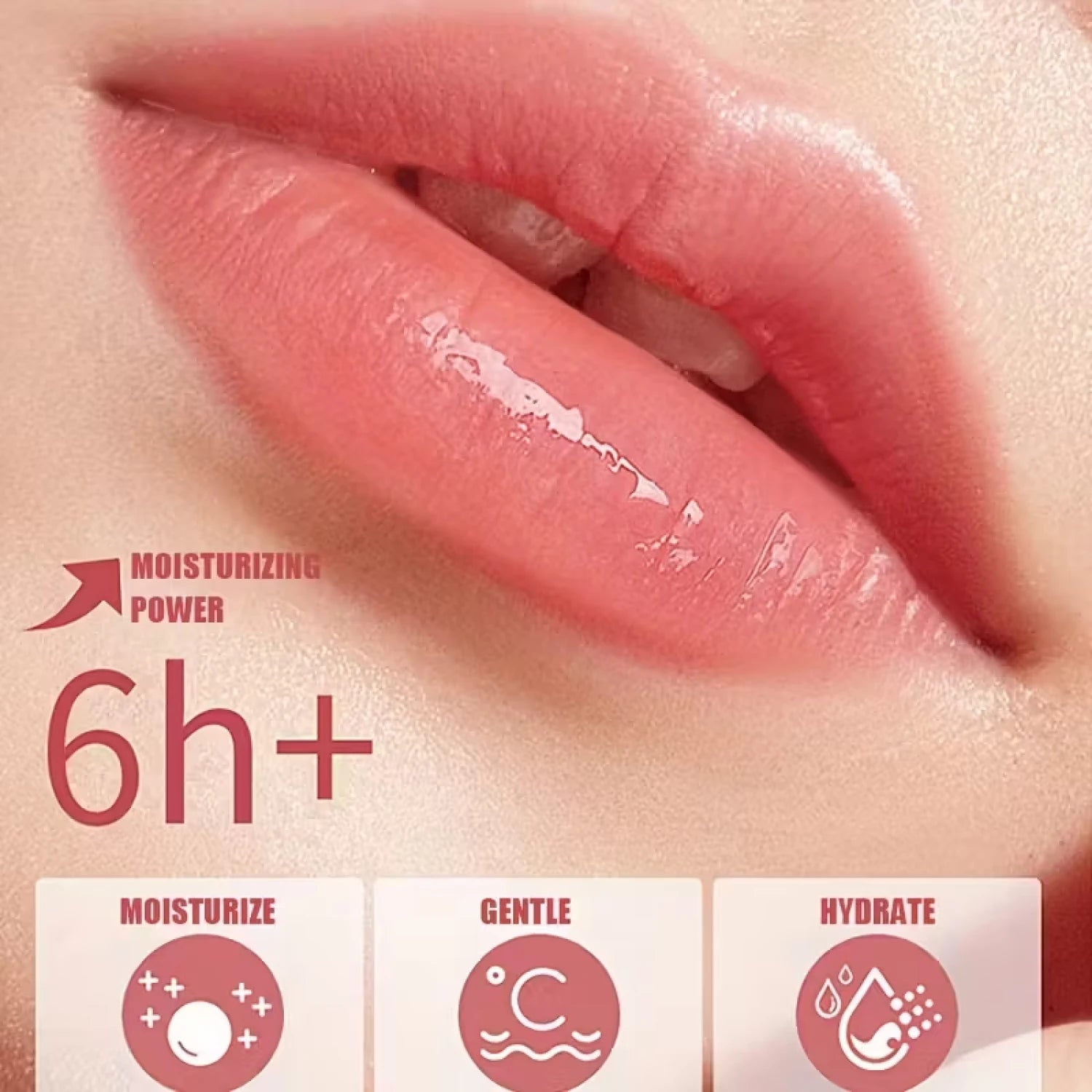 Peach Collagen Overnight Lip Mask with Peptide & Aloe Vera Peel-Off Nourishing Hydrating Lip Care Treatment