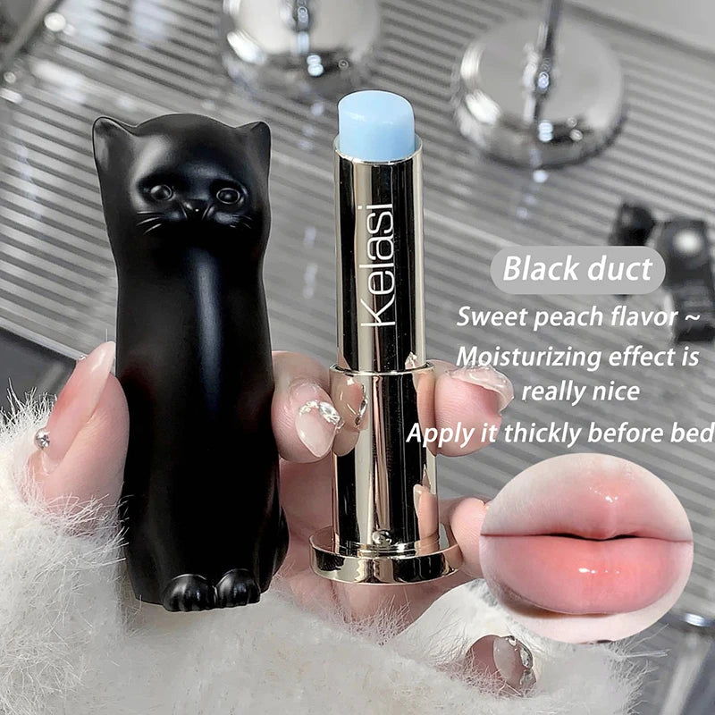 Cat Lip Balm Moisturizing Healing Anti-dry Fade Lip Lines Autumn And Winter Lip Mask Care Girl Students Lipstick Makeup Base Day