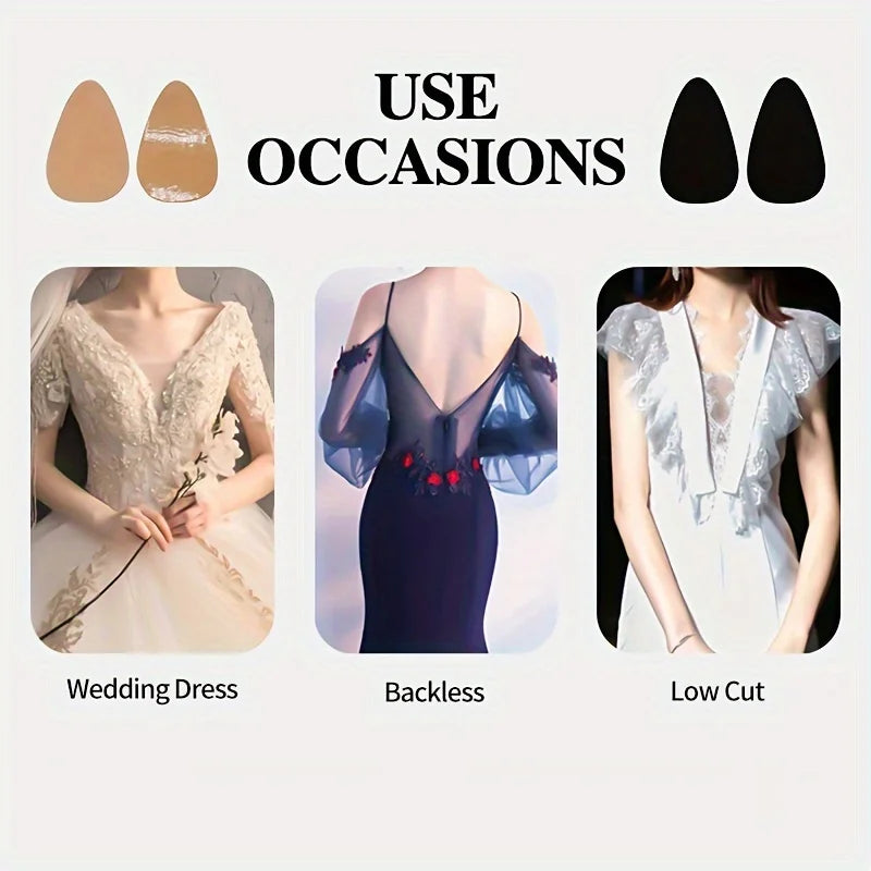 2 Pairs Of Water Drop Bandage Breast Lift, Breast Lift Bandage, Big Breast Breast Tape Underwear Lingerie Accessories