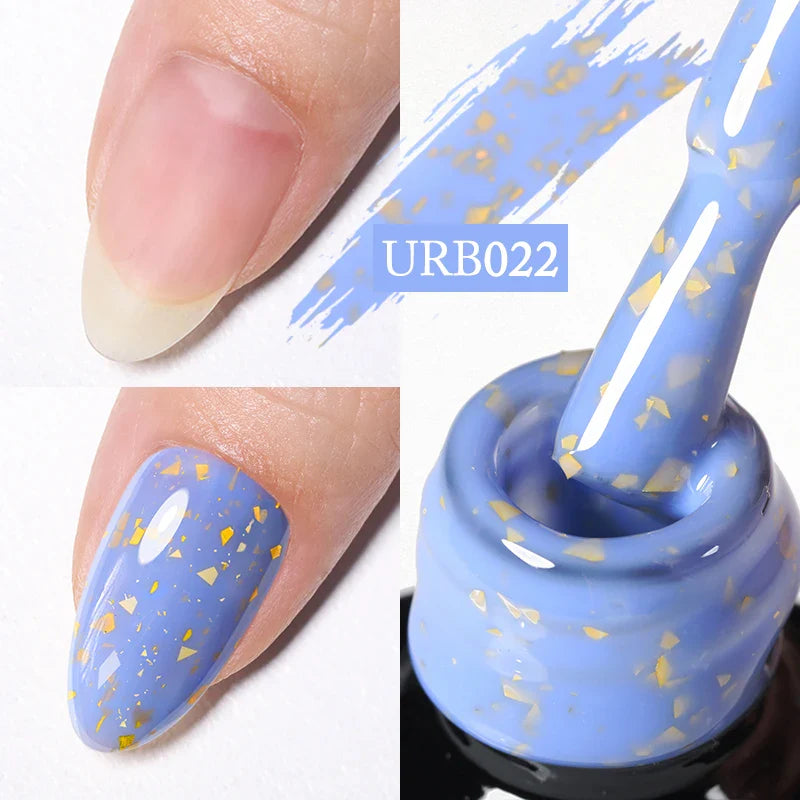 UR SUGAR 7ml Nude Crystal Rubber Base Gel Natural Color Semi Permanent Soak off UV LED Gel Nail Art Varnish