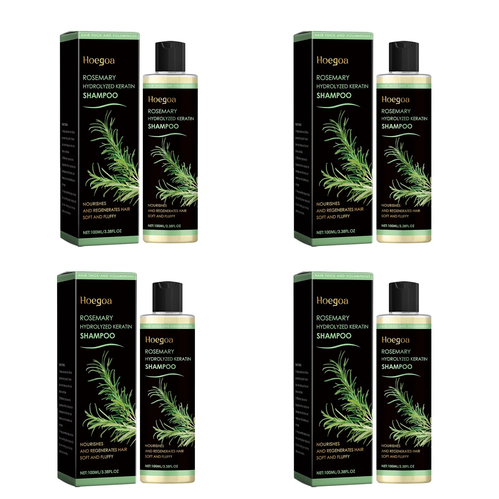 Rosemary Shampoo Soothing Scalp Anti Dandruff Refreshing Fluffy Repair Split Ends Plant Oil Control Nourishment Hair Shampoo