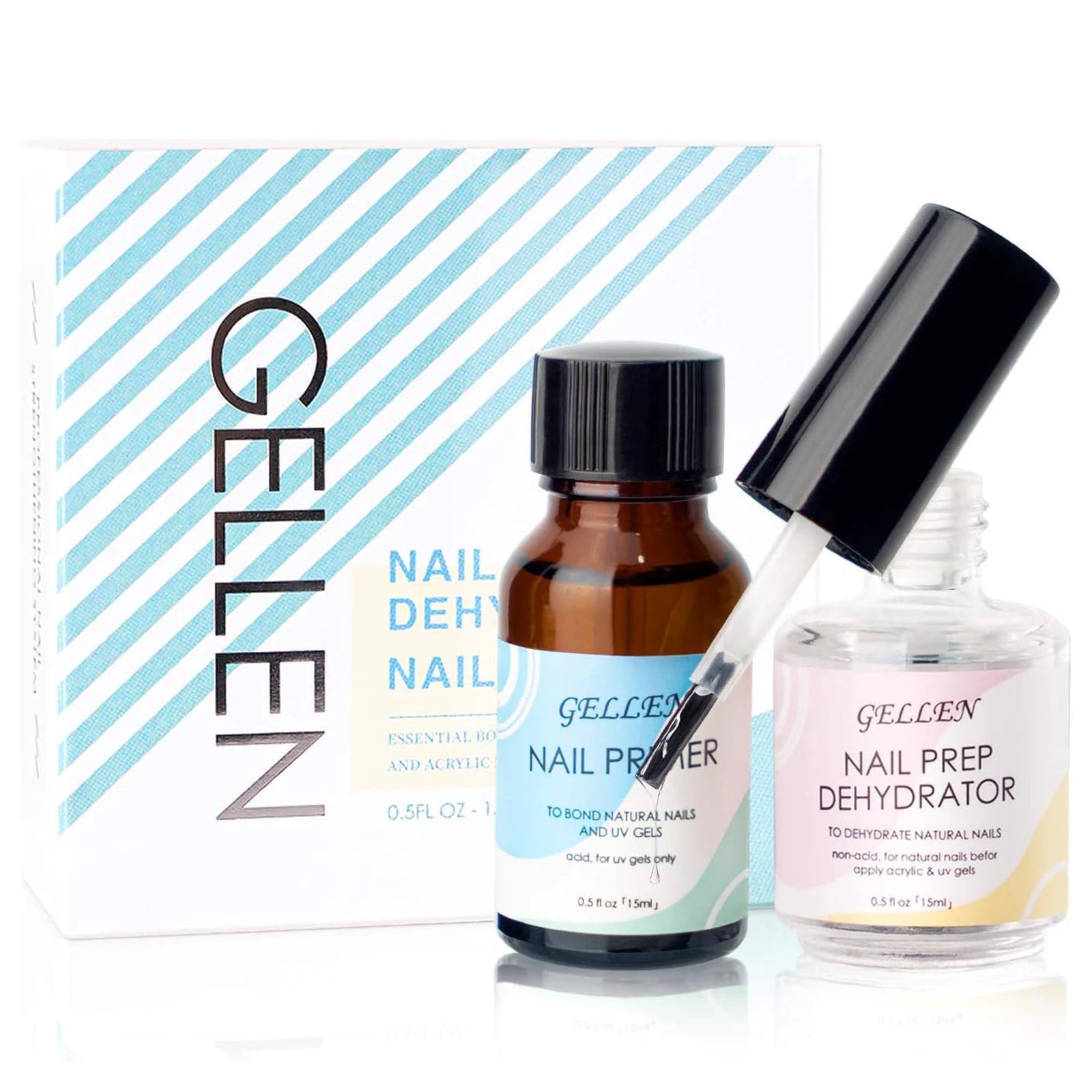 GELLEN 8 in 1 Nail Strengthener Hardener Serum 15ml Repair Weak Brittle Nails Fast Air Dry Cherry Blossom Scent Women Manicure