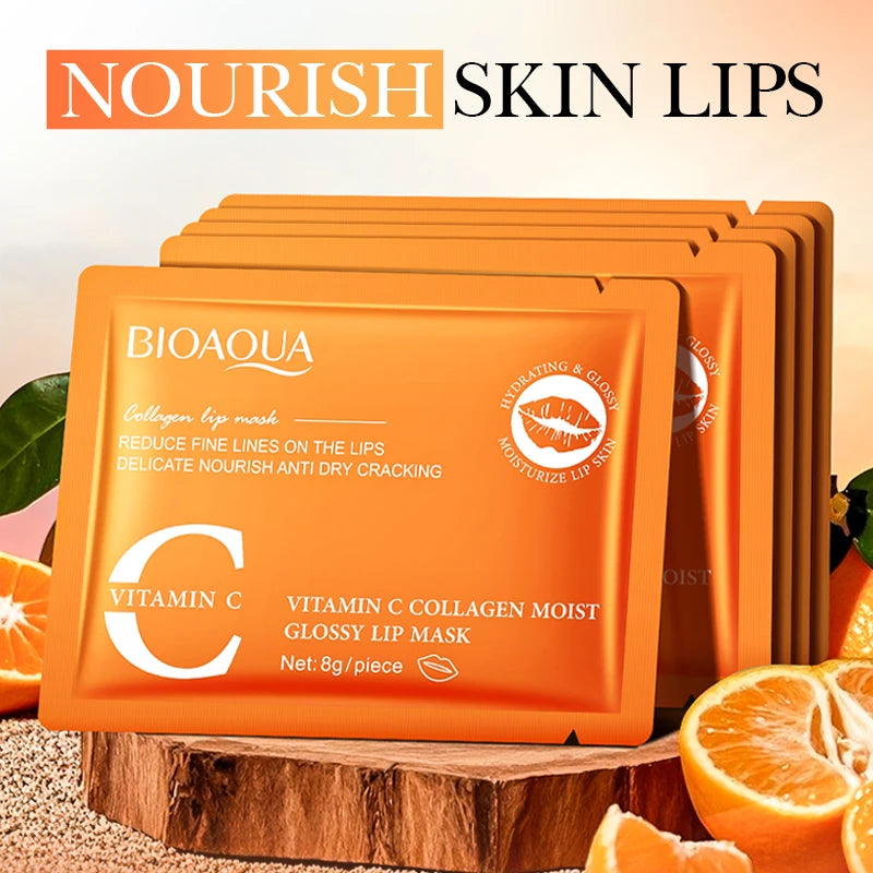 BIOAQUA Retinol Crystal Collagen Lip Mask Moisturizing Plump Lips Gel Masks Anti Wrinkles Hydrating Lip Plumper Lips Skin Care