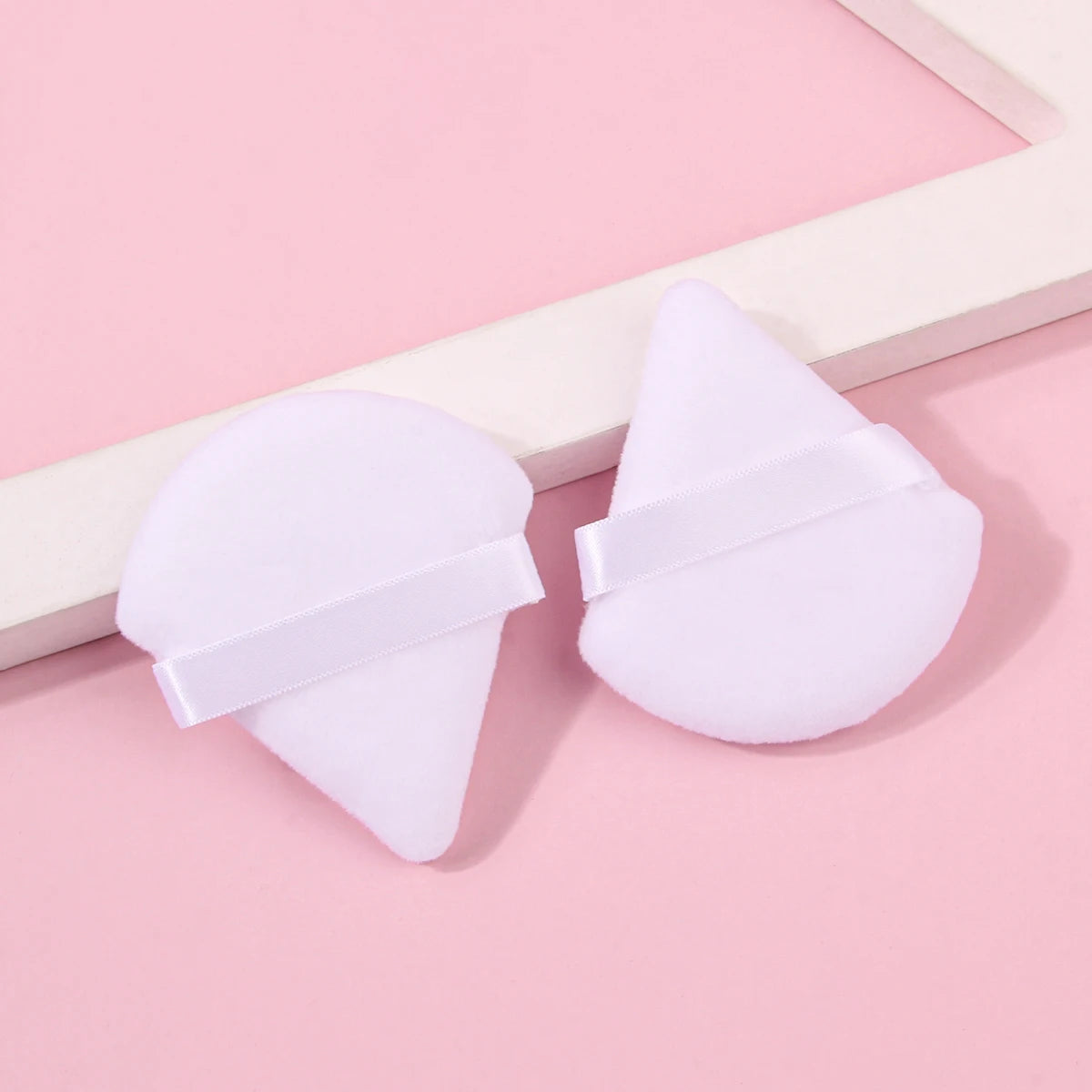 2Pcs/100Pcs Triangle Powder Puff For Loose Powder Liquid Cosmetic Soft Plush Powder Puff Makeup Foundation Puff Makeup Tool