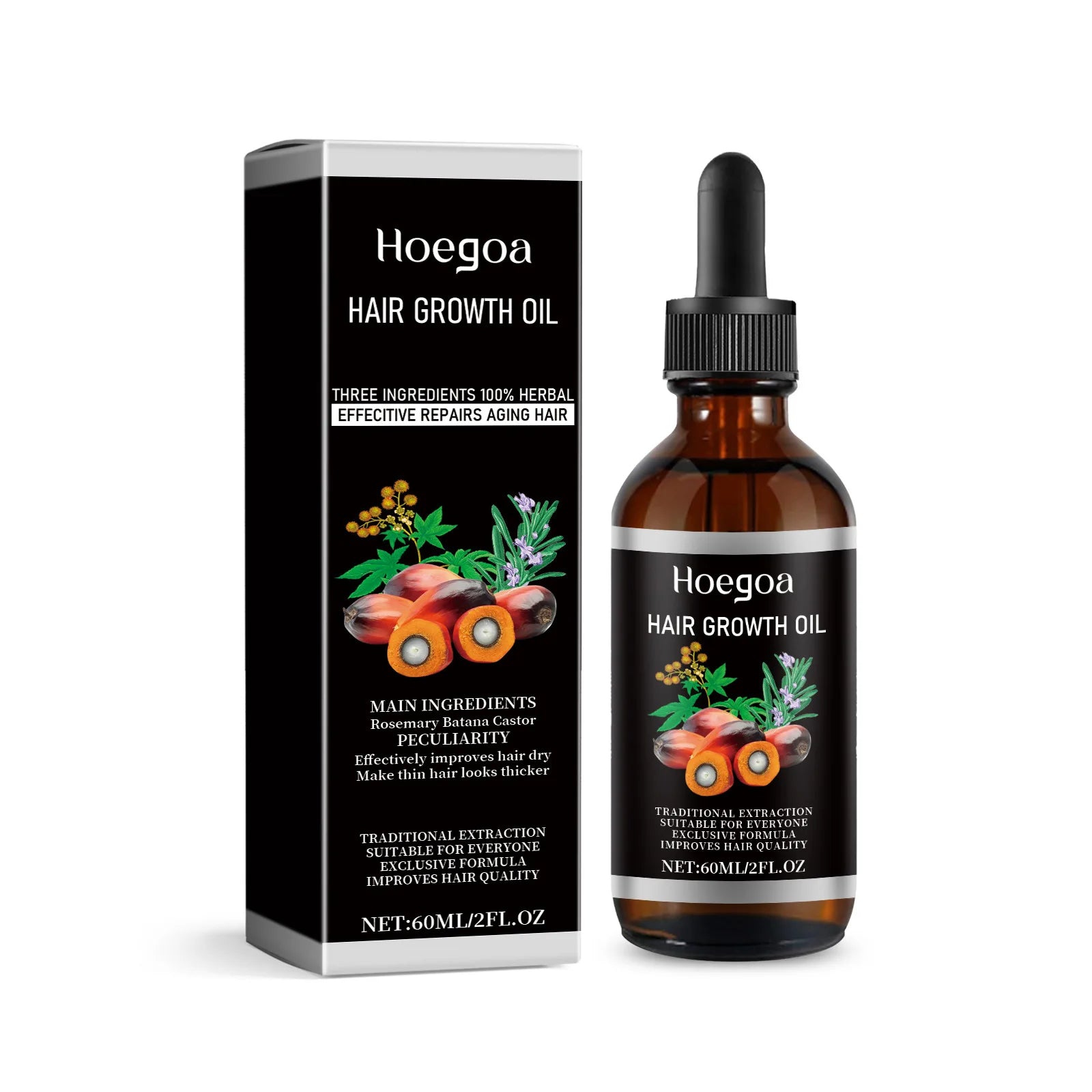 Hair Care Essence Oil Nourishing Treatments Scalp Dry Damaged Hair Regrowth Preventing Baldness Health Hair Growth Liquid 60ml