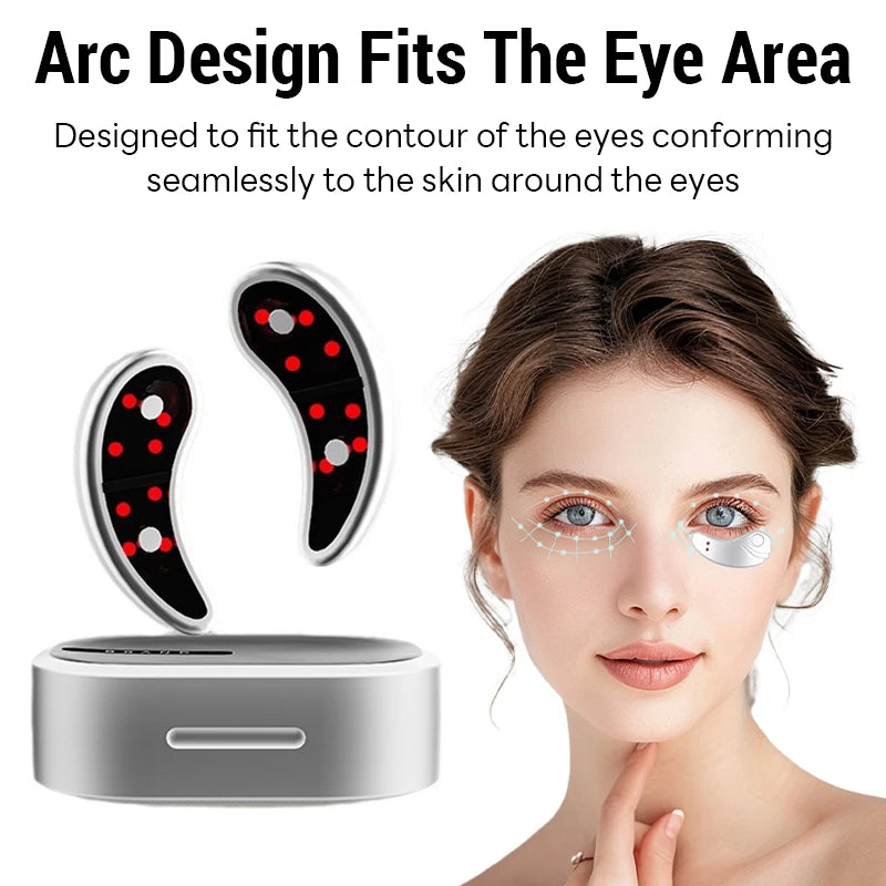 EMS Pulse Eye Massager Microcurrent Relief Relieve Fatigue Massage To Reduce Dark Circles Lines Swelling Anti-Wrinkle Skin Care