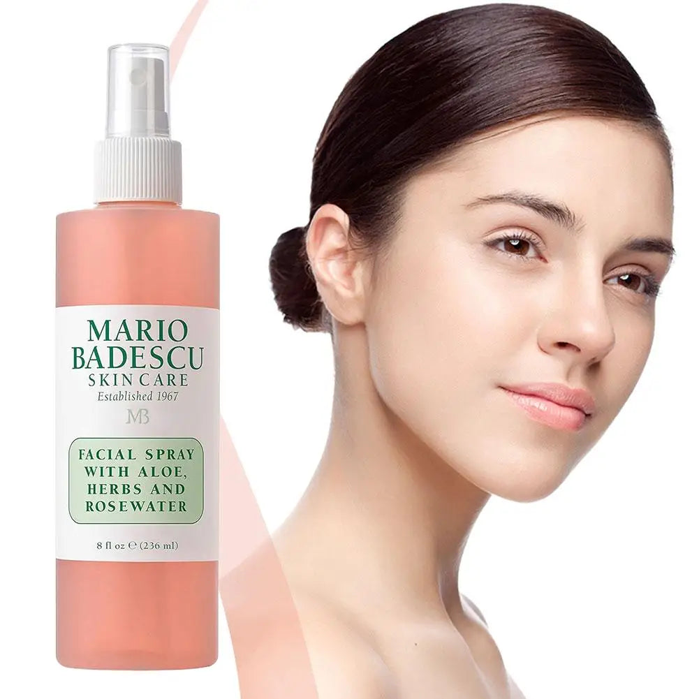 Mario Badescu Rose Toner Spray with Vitamin C - Improve Dryness Hydrating Oil Control Lighten Melasma Pigmentation Skincare