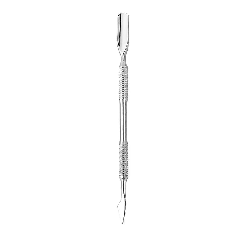 1pcs Stainless Steel Cuticle Pusher Dual Sided Shaped Double Ended Ingrown Toenail Lifter Remover Trimmer Nail Art Care Tools