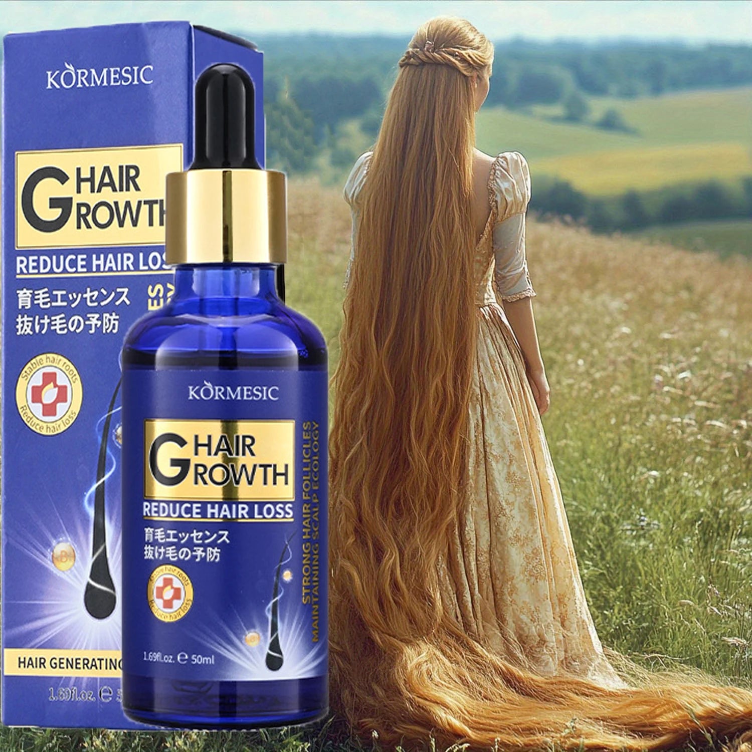 Hair Growth Serum Anti Loss Regrowth Hair Growth Oil Prevent Baldness Repair Damage Scalp Massage Moisturizing Nourish Hair Care