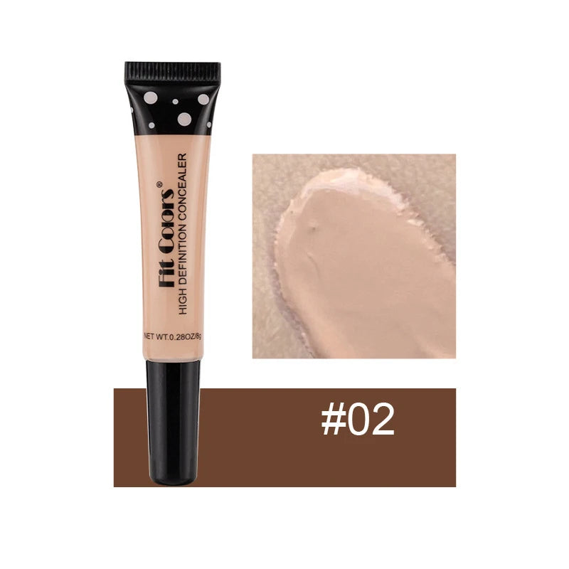 Nude Makeup Facial Foundation Waterproof Cover Blemish Base Fluid Concealer Oil Control Lasting Brighten Skin BB Cream Cosmetics