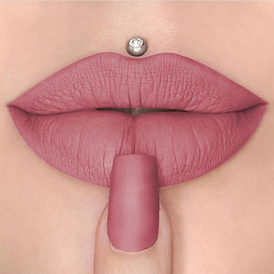 1PC 15 Colors Nude Velet Matte Lipstick Pen Waterproof Long Lasting Red Pink Lip Liner Pen Korean Makeup Lip Tint Lip Glaze