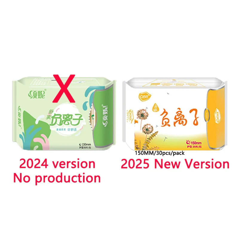 24pcs=3 packs/ Anion Menstrual Pad Sanitary Towels Panty Liners For Women Health Care Feminine Hygiene Product Towels Cotton Pad