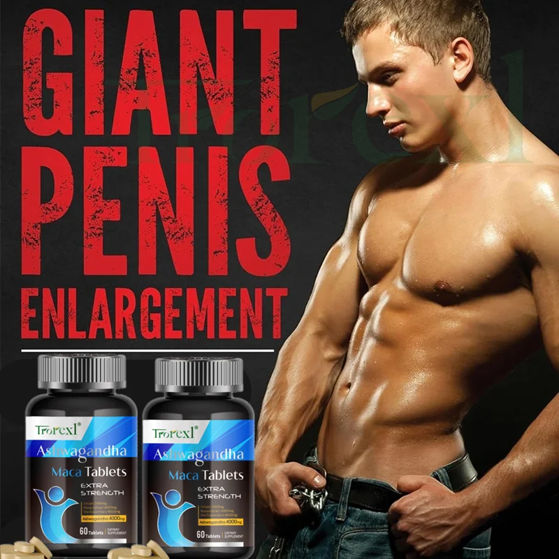 Male Enhancing Supplement, Supports Reproductive Health Energizer, Men Muscle Builder Enlargement Pills, Endurance tablets