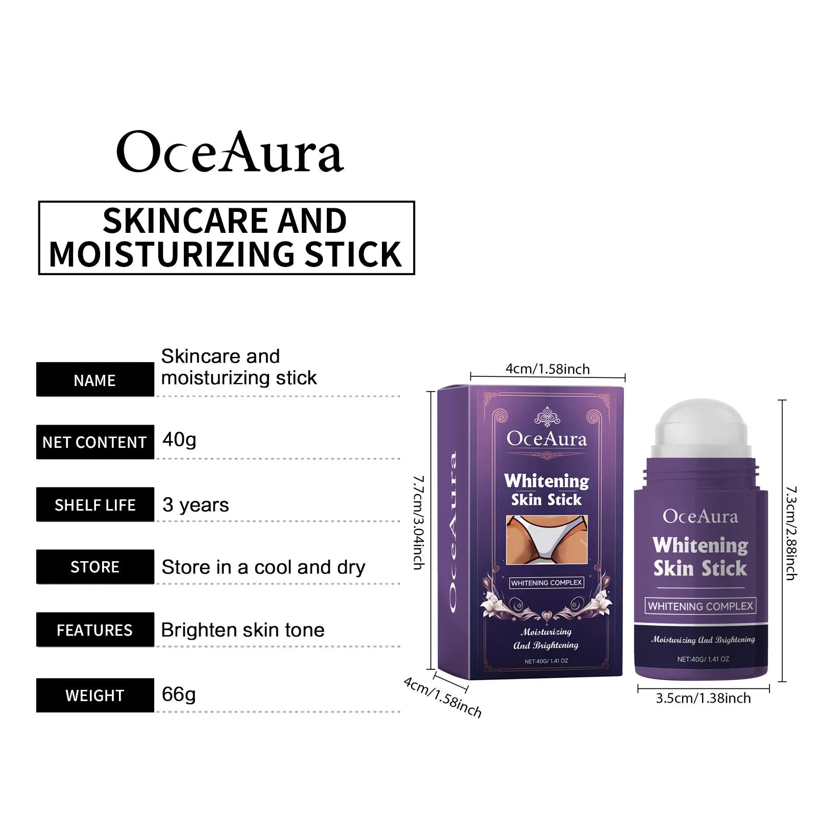 Body Whitening Stick Lighten Armpit Private Parts Melanin Brighten Dark Spot Remover Improve Body Dull Knee Butt Bleaching Cream