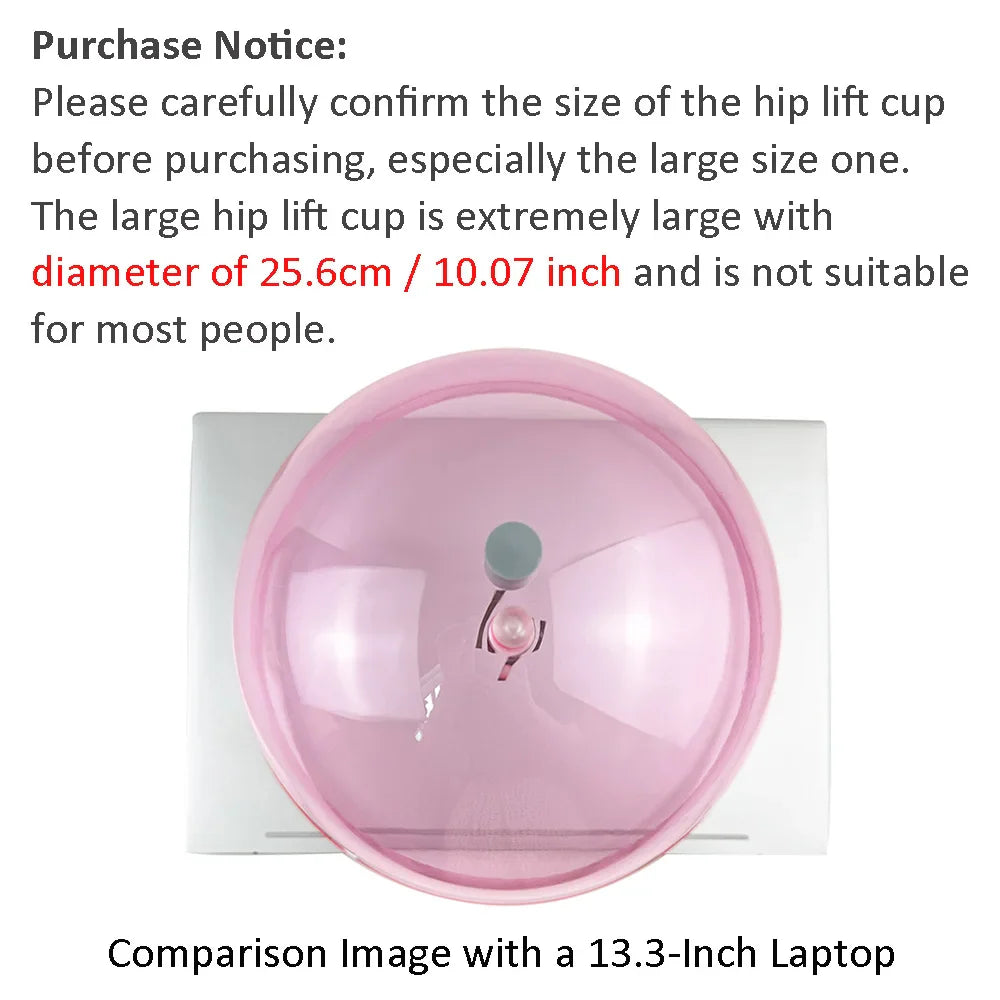 Suction Buttocks Lifting Cups Vacuum Butt Lift Improve Flat Sagging Buttocks Hip Plumping Jar