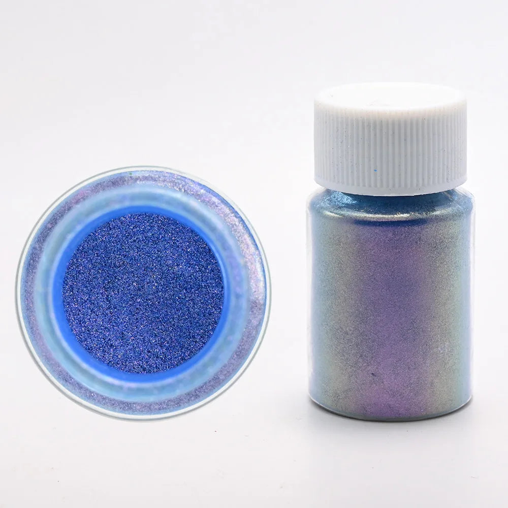 1Box Cherry Pink Chrome Pearl Nail Powder Gradient Mirror Effect Nail Art Glitter Auroras Rubbing Dust Nail Art Decoration 10g