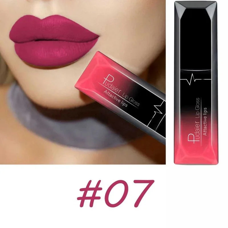 Long Lasting Velvet Matte Liquid Lipstick Waterproof 17 Colors Non Stick Cup Kissproof Lip Tint Gift for Women