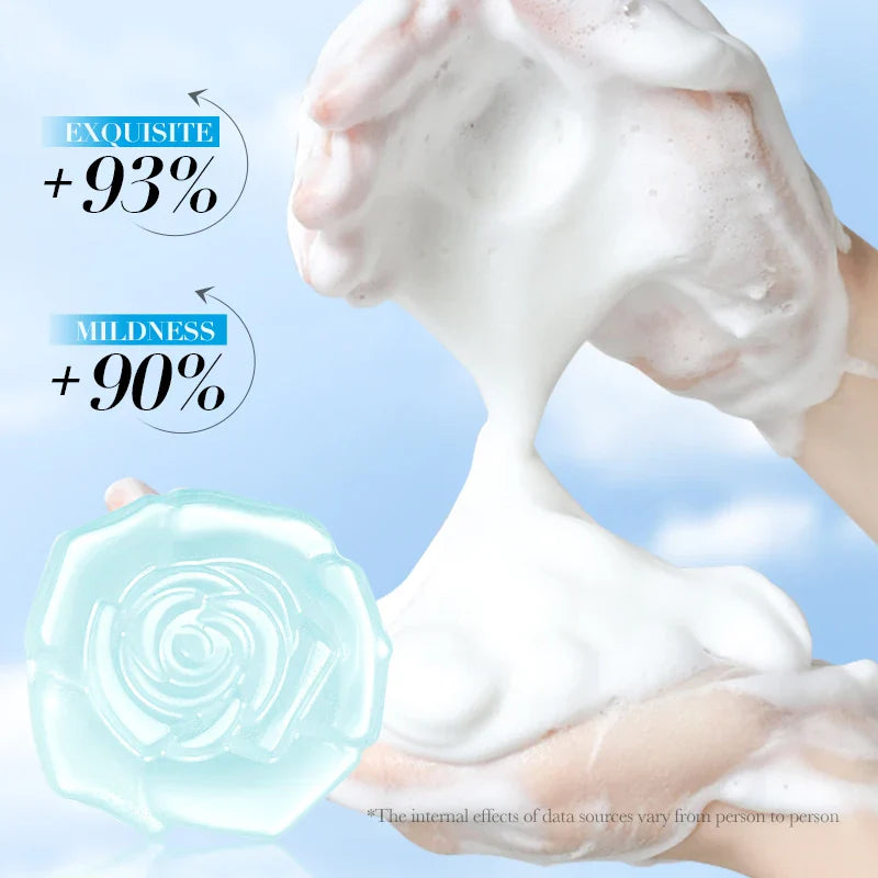 SADOER Sea Salt Essential Oil Soap Face Wash Foam Facial Cleanser Whitening Moisturizing Anti Acne Body Bathing Facial Soap