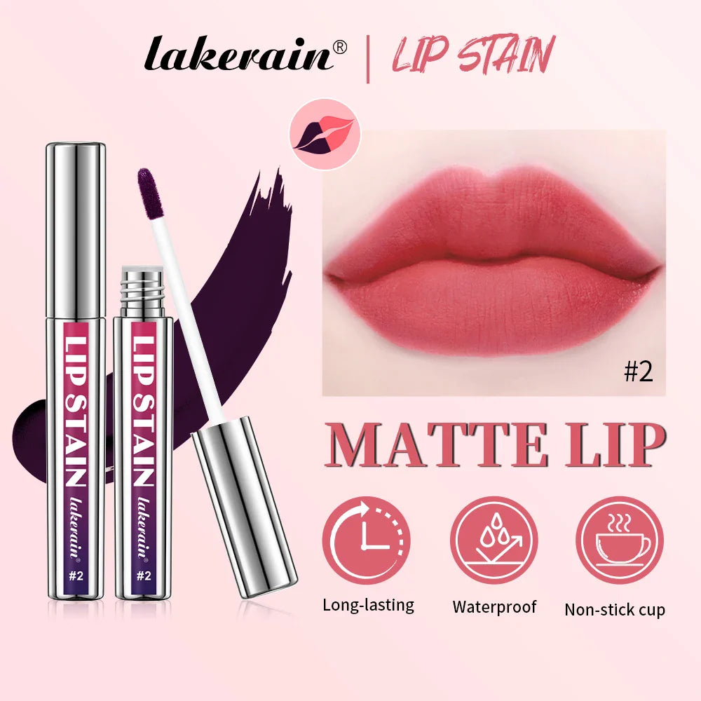 3Color Metallic Lip Stain Peel Off Long Lasting Waterproof Pink Lip Tint Proof Natural No Fading Lip Gloss Cosmetic Women's Gift