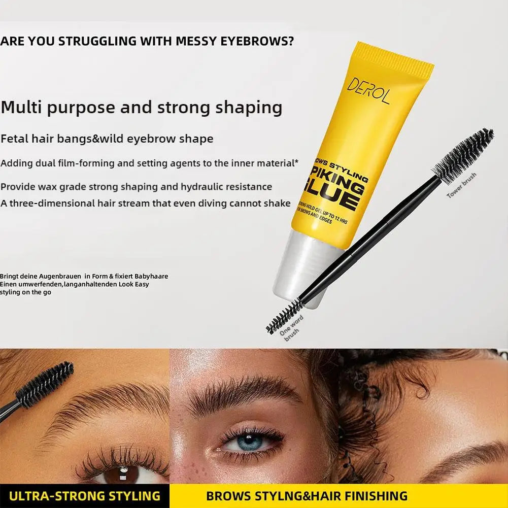 3D Waterproof Eyebrow Styling Gel – Transparent, Quick-Dry, Long-Lasting Brow Wax for Lifting & Enhancing Natural Eyebrows Makeup