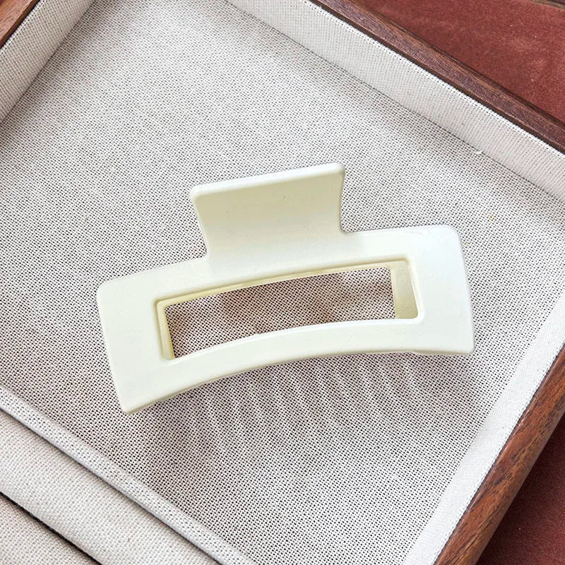 Korean Acrylic Matte Hair Claw Clamp Geometric Cross Hair Crab Clip Barrettes For Women Fashion Hair Accessories Shark Headbands