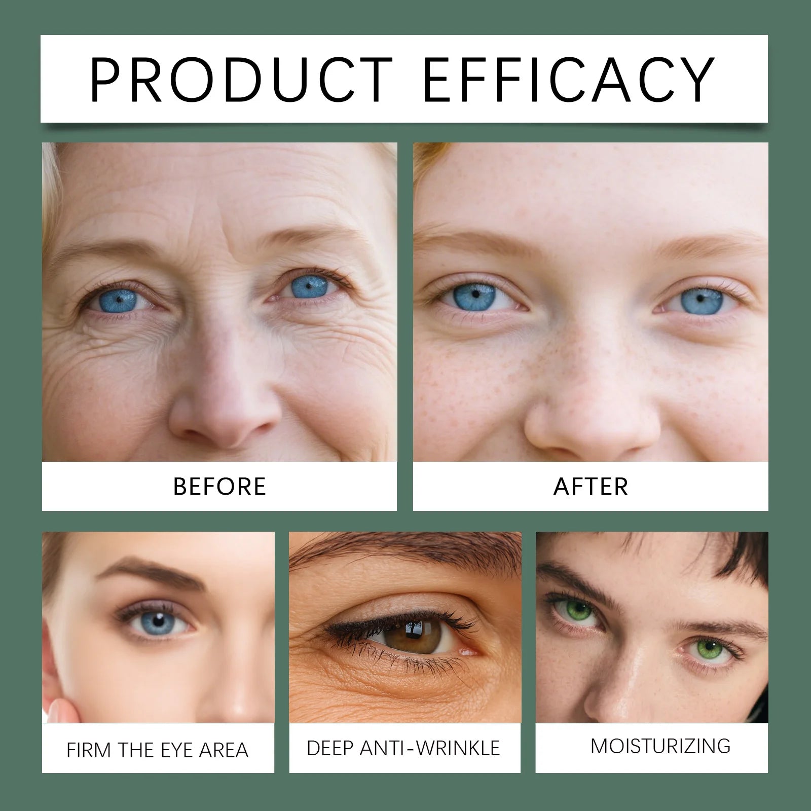 Peptide Eye Cream with Acetyl Hexapeptide 8 and Lactobacillus Moisturizing Anti Wrinkle Eye Serum for Dark Circles Puffiness 50g
