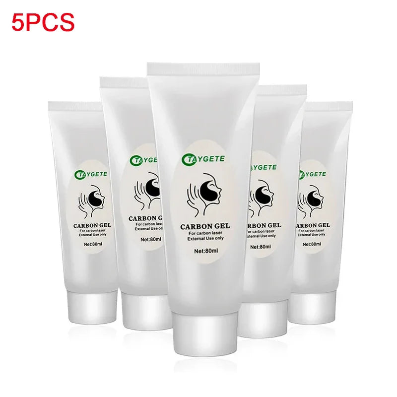 Black Gel Mask For ND YAG Laser Skin Peeling Carbon Cream Rejuvenation Whitening Facial Moisturizing Peel Deep Cleaning 80ML/PCS