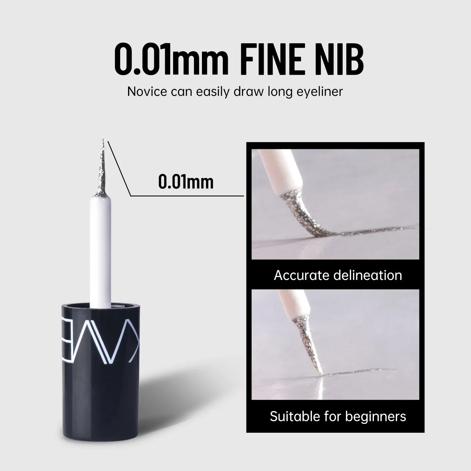 Diamond shiny eyeliner liquid Pearl light color fast drying waterproof eyeliner liquid