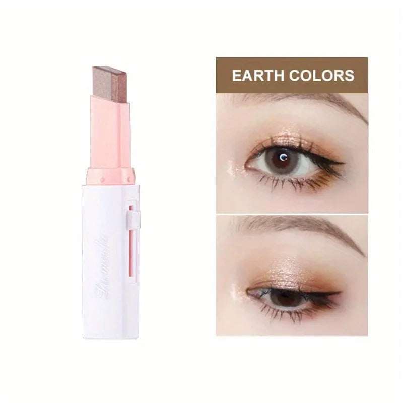 Two Color Gradient Eye Shadow Stick Three Dimensional Natural Without Taking Off Makeup