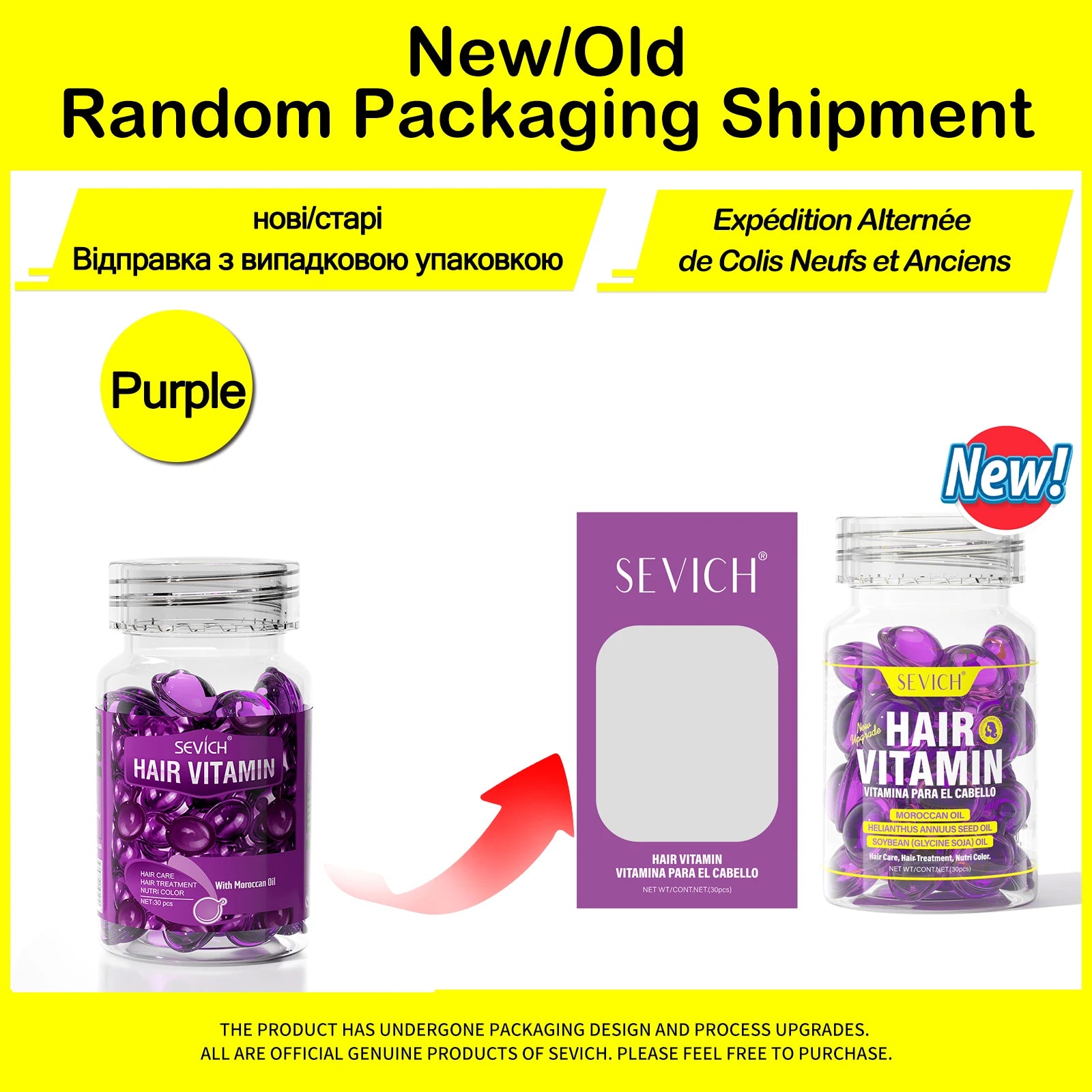 30Pcs Anti Hair Loss Hair Vitamin Capsule Oil Keratin Complex Oil Smooth Silky Hair Serum Hair Mask Repair Frizz Damaged Sevich