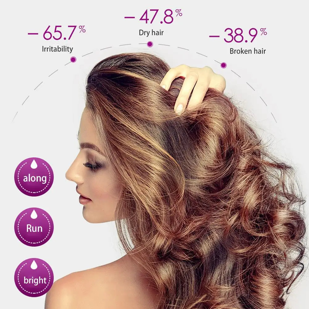 Hair Styling Serum for Frizzy & Dry Hair Rose Essence Oil Capsules Leave-in Anti Frizz Conditioner Repairs Dry, Damaged Hair